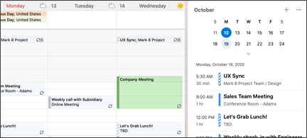 export an oasis schedule to the microsoft outlook for mac computer
